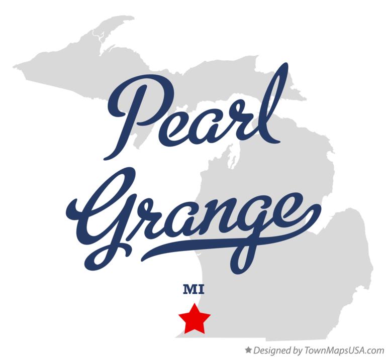 Map of Pearl Grange Michigan MI