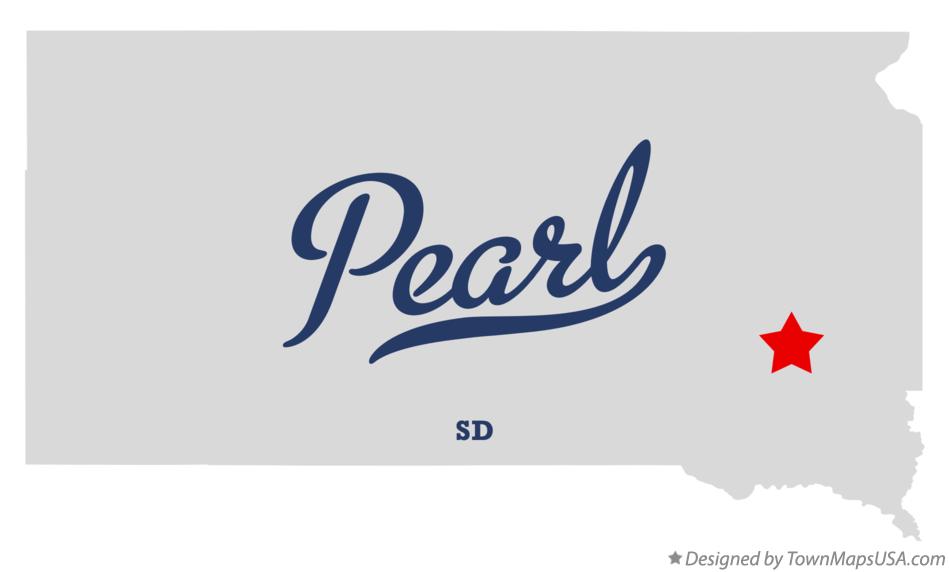 Map of Pearl South Dakota SD