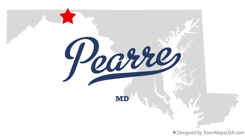 Map of Pearre Maryland MD