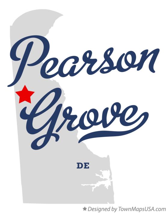 Map of Pearson Grove Delaware DE