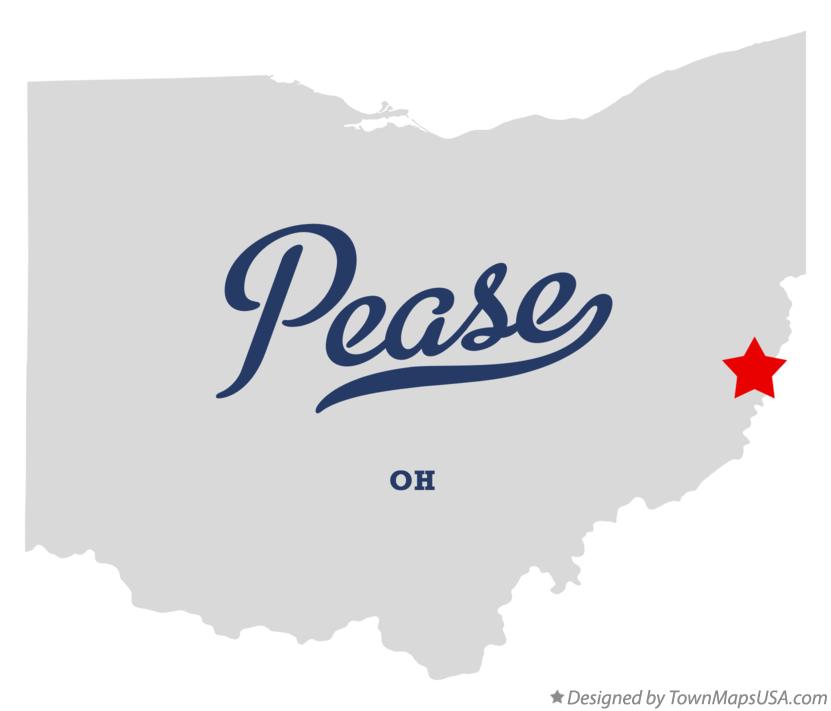 Map of Pease Ohio OH