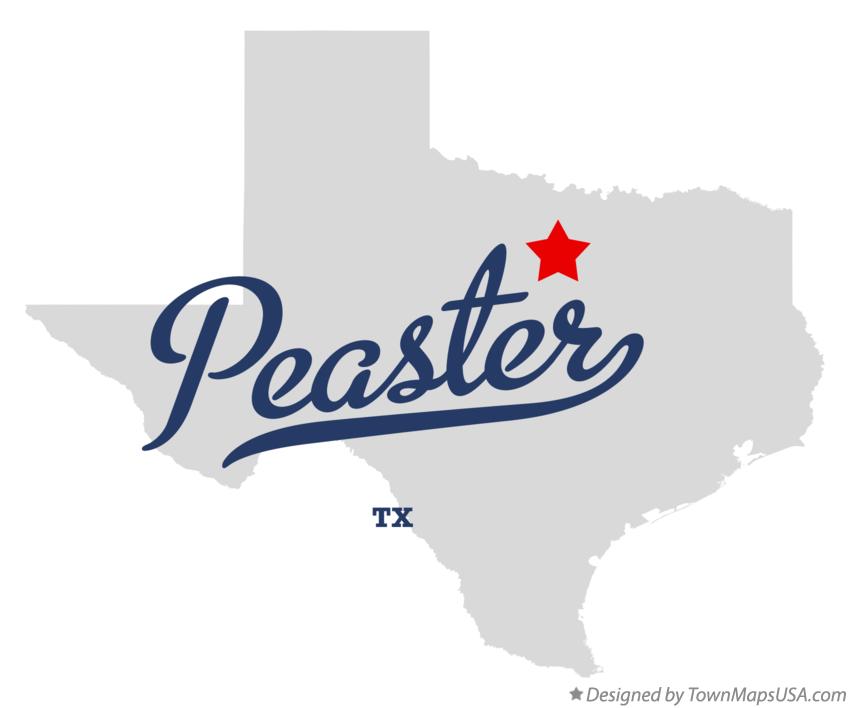 Map of Peaster Texas TX