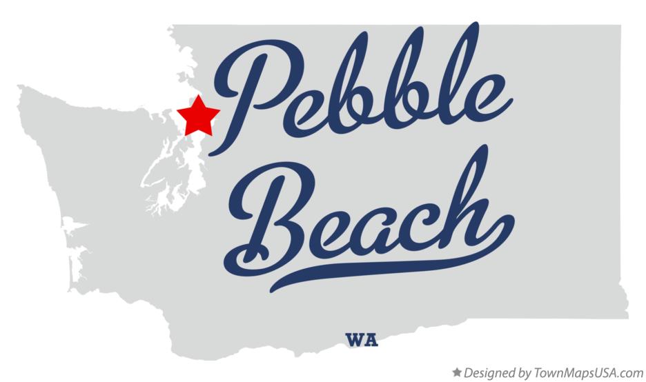 Map of Pebble Beach Washington WA