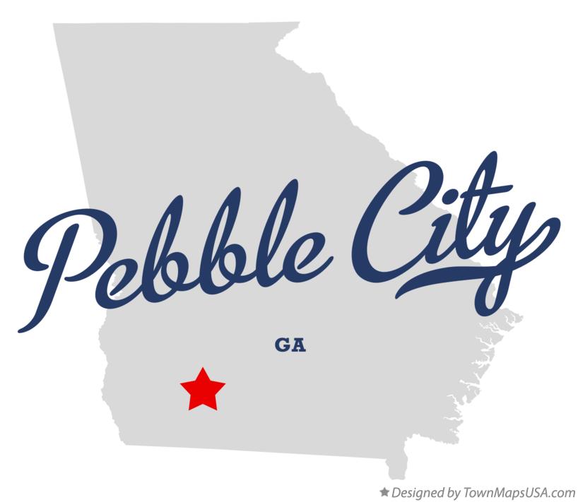 Map of Pebble City Georgia GA