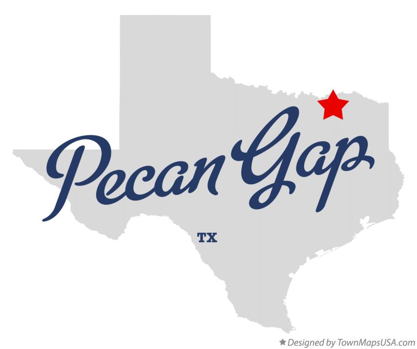 Map of Pecan Gap Texas TX