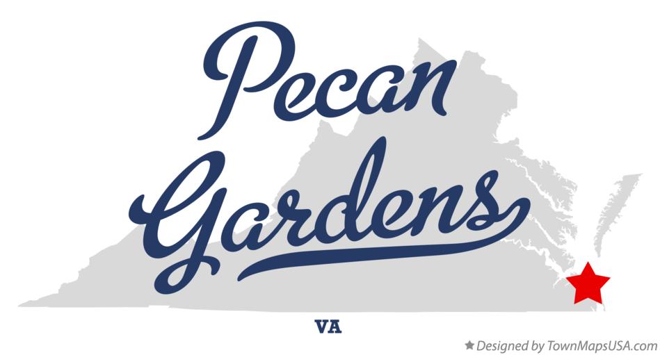 Map of Pecan Gardens Virginia VA