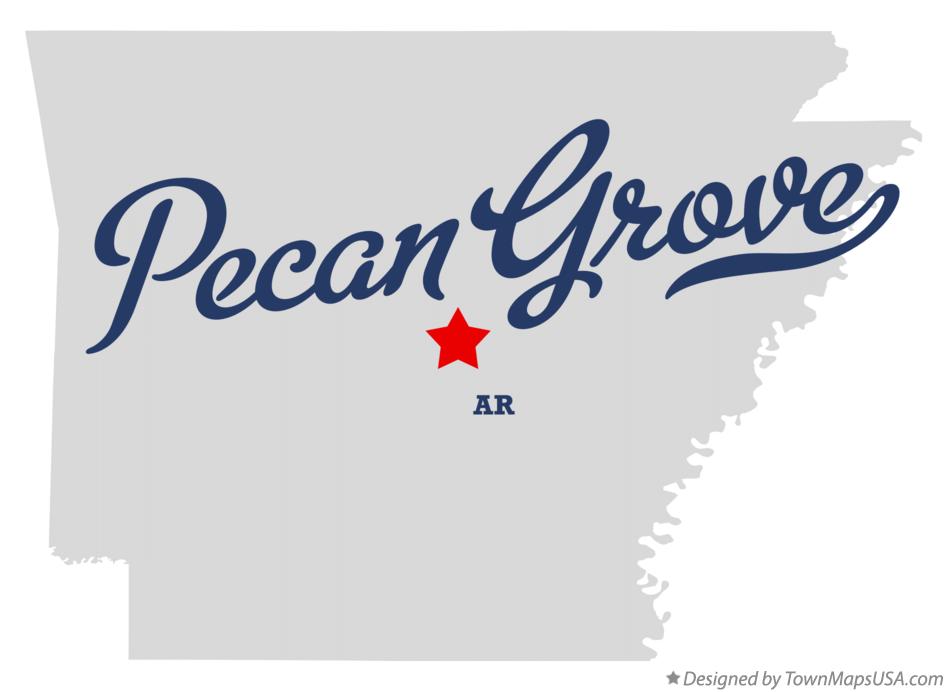 Map of Pecan Grove Arkansas AR