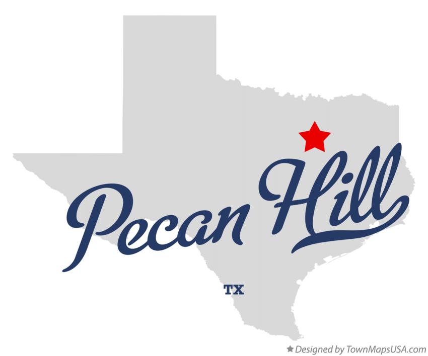 Map of Pecan Hill Texas TX