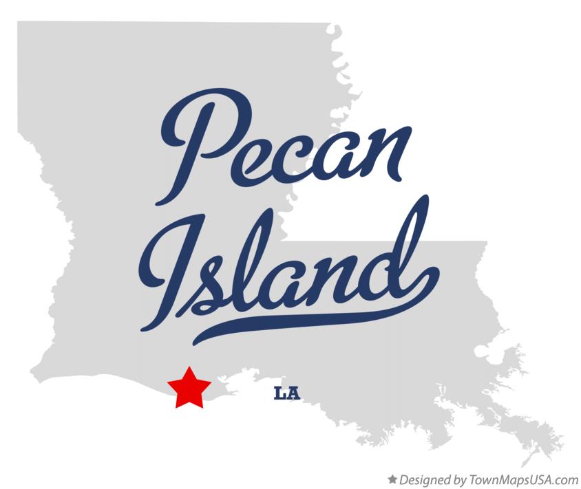 Map of Pecan Island Louisiana LA