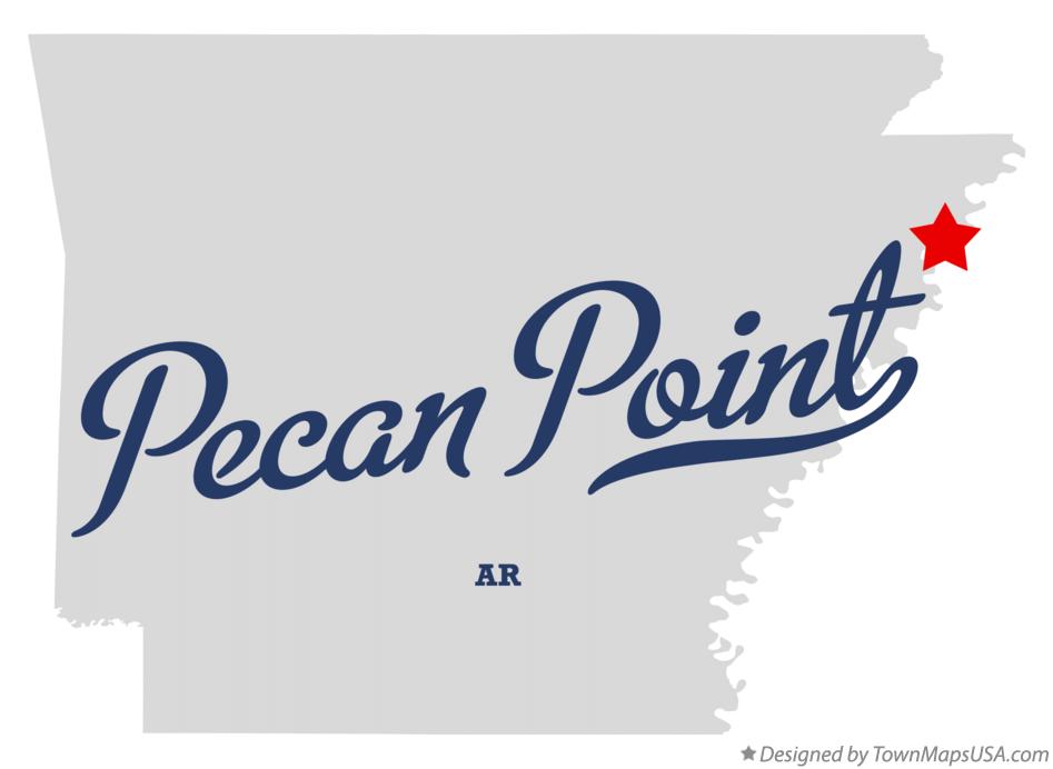 Map of Pecan Point Arkansas AR