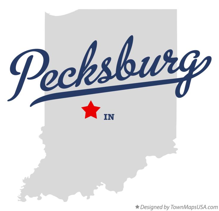 Map of Pecksburg Indiana IN