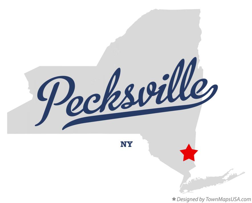 Map of Pecksville New York NY