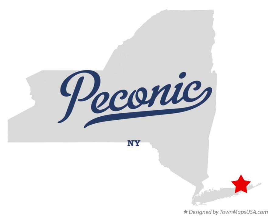 Map of Peconic New York NY