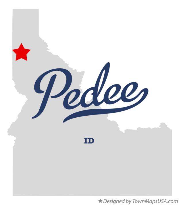 Map of Pedee Idaho ID