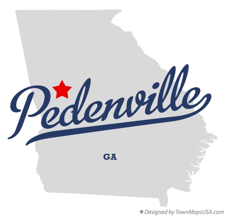 Map of Pedenville Georgia GA
