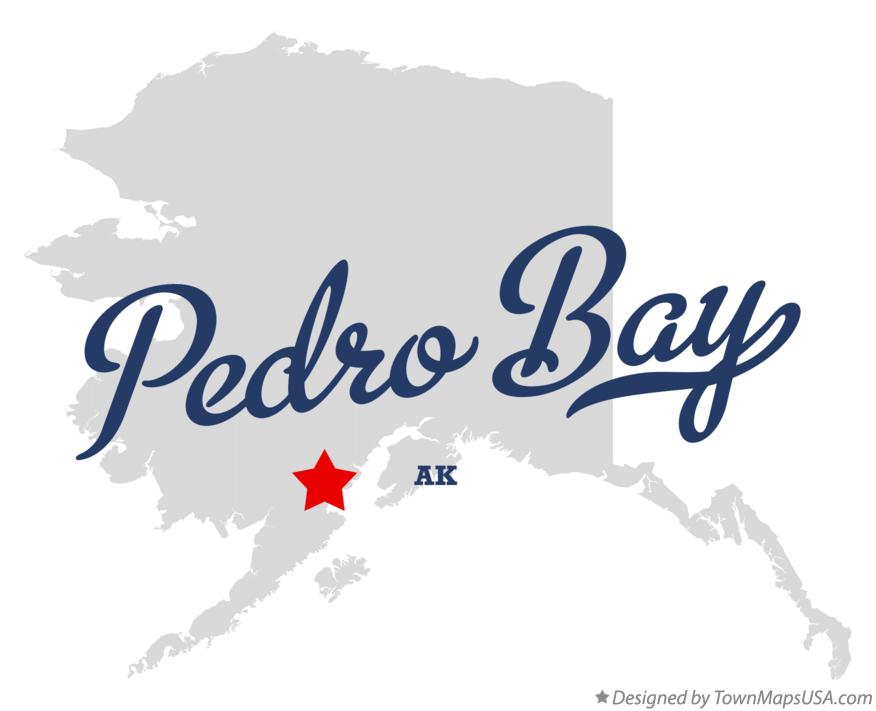 Map of Pedro Bay Alaska AK