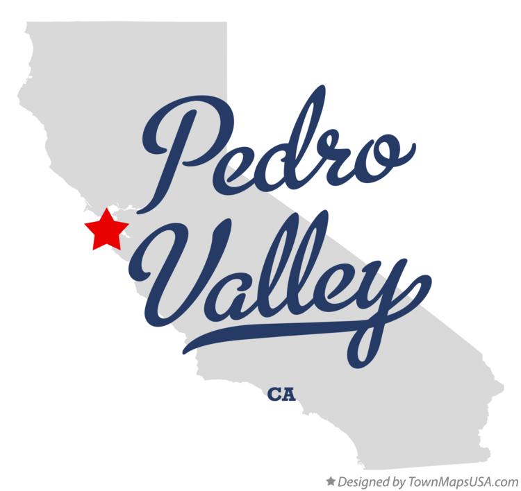 Map of Pedro Valley California CA