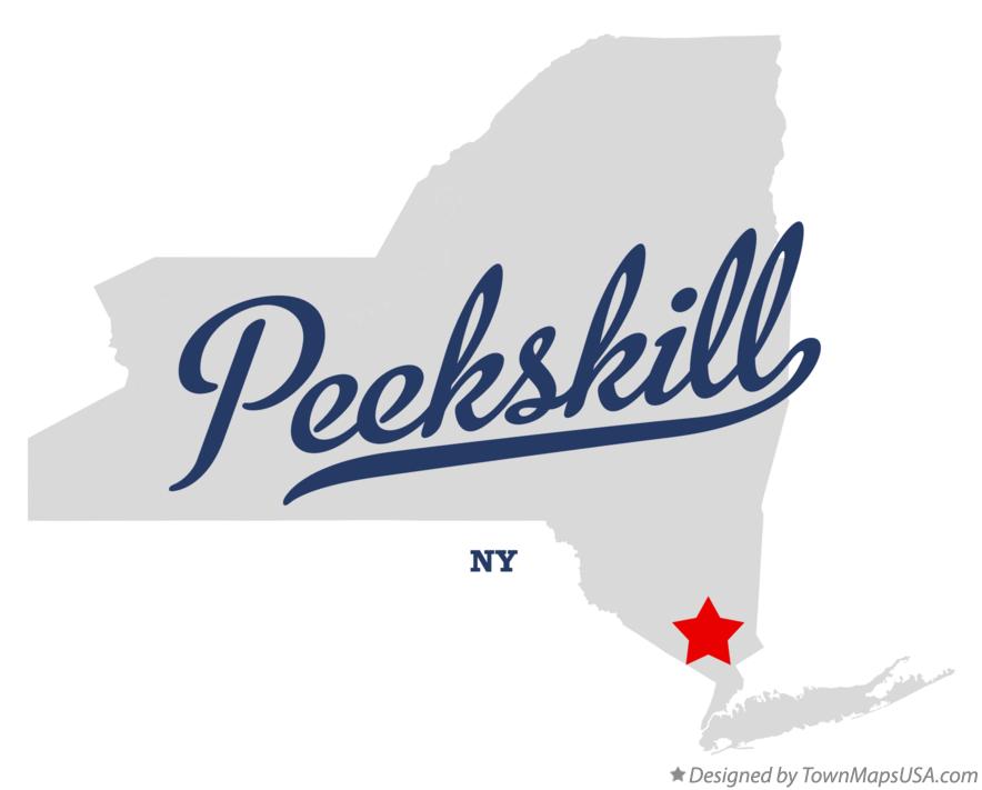 Map of Peekskill New York NY
