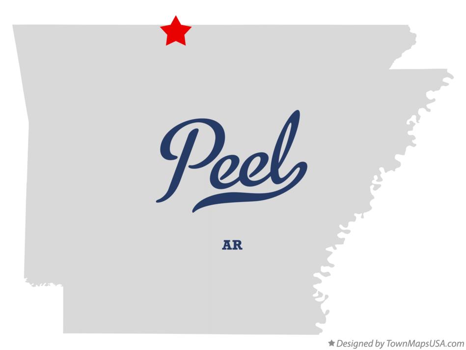 Map of Peel Arkansas AR