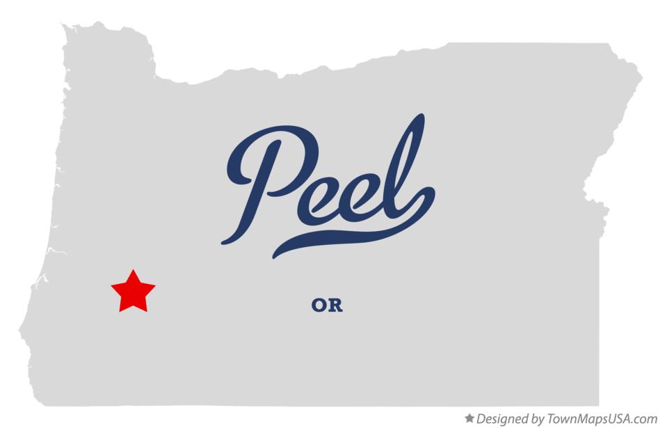 Map of Peel Oregon OR