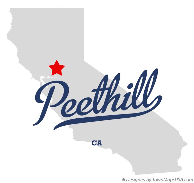 Map of Peethill California CA
