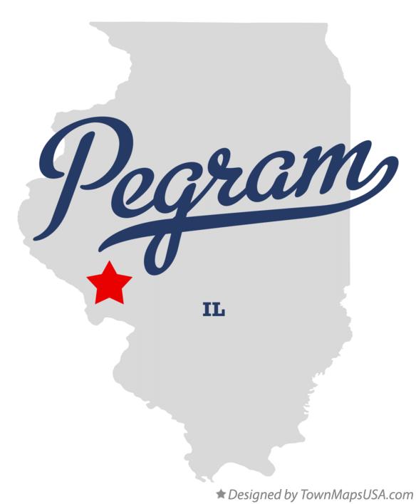 Map of Pegram Illinois IL
