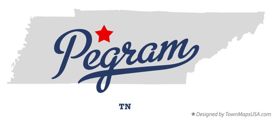 Map of Pegram Tennessee TN