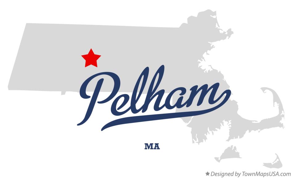 Map of Pelham Massachusetts MA