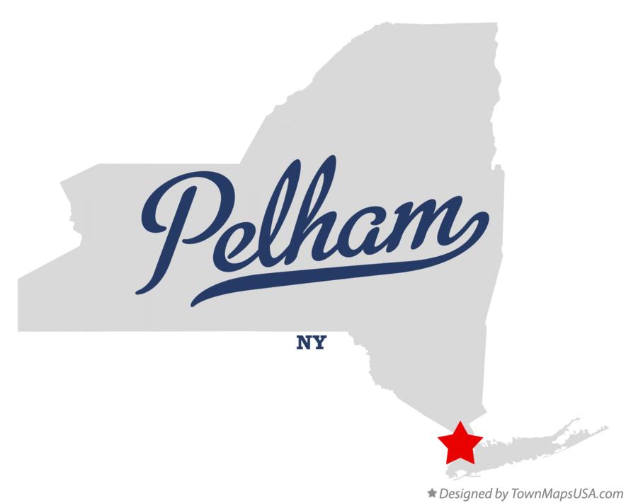 Map of Pelham New York NY