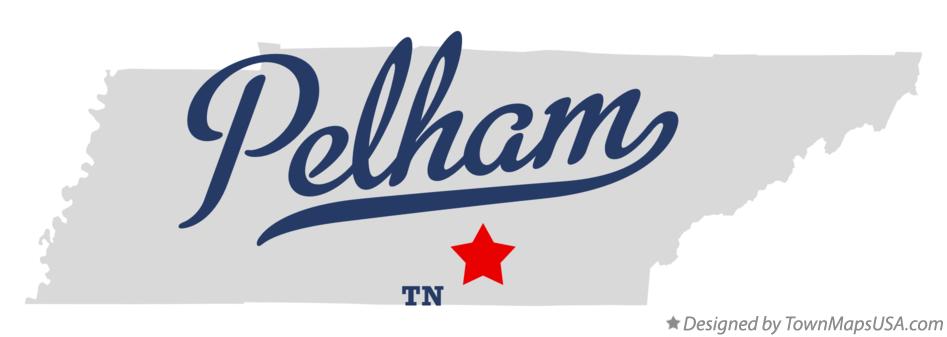 Map of Pelham Tennessee TN