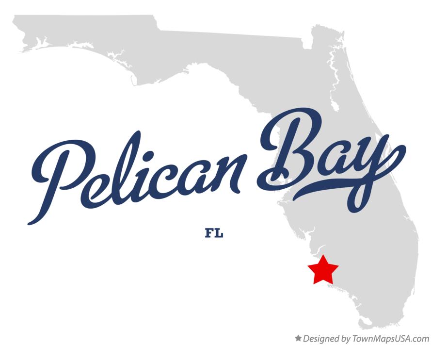 Map of Pelican Bay Florida FL