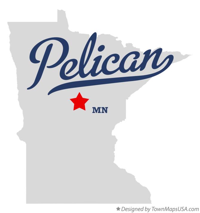 Map of Pelican Minnesota MN