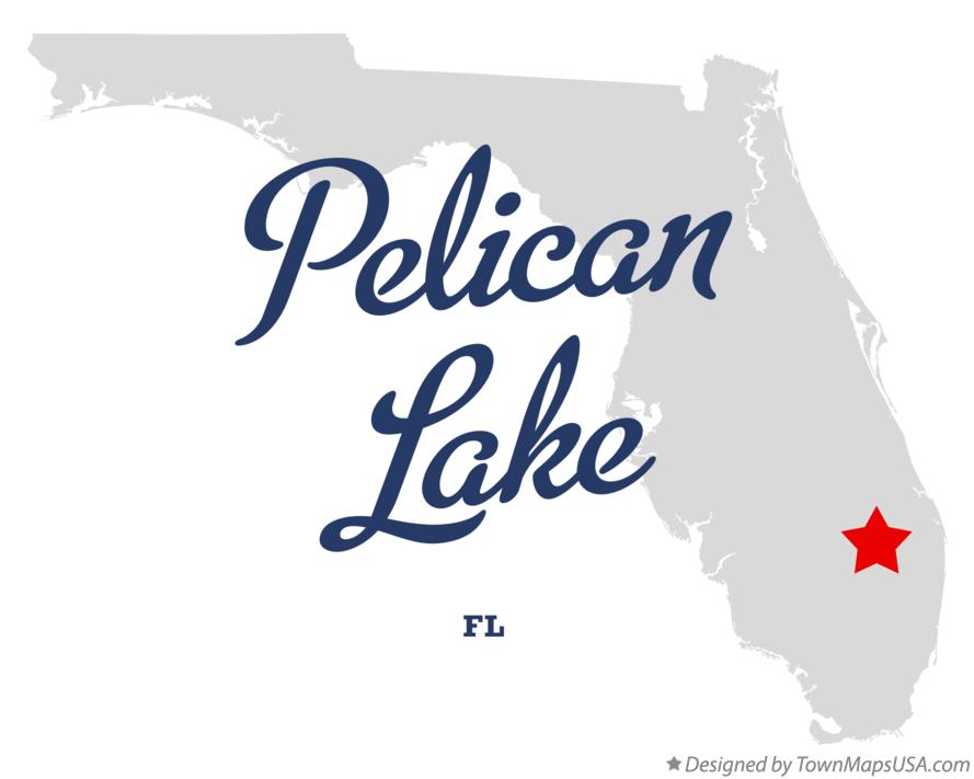 Map of Pelican Lake Florida FL