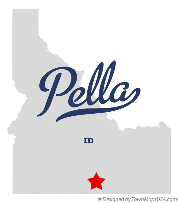 Map of Pella Idaho ID