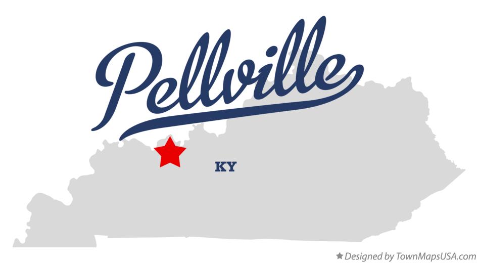 Map of Pellville Kentucky KY