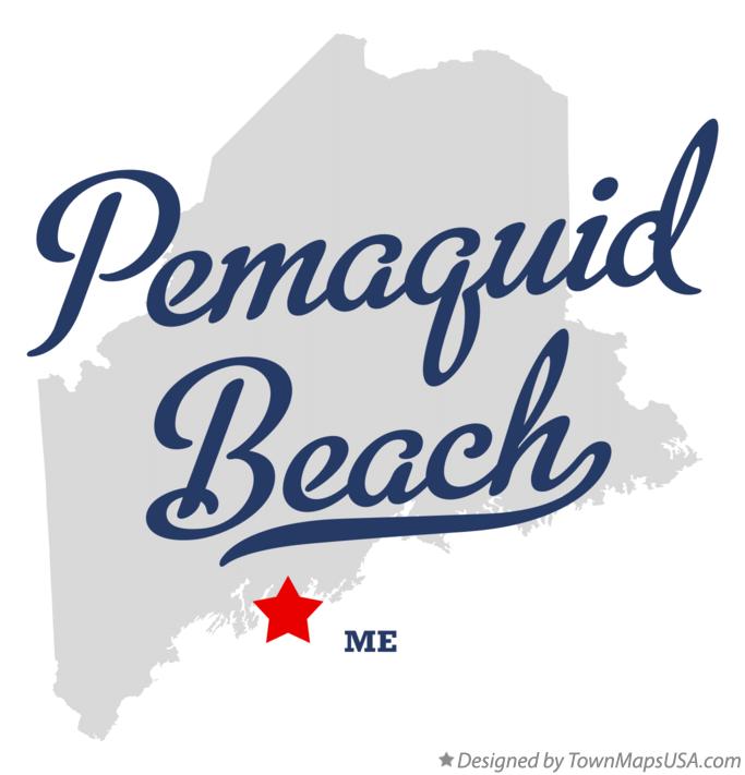 Map of Pemaquid Beach Maine ME