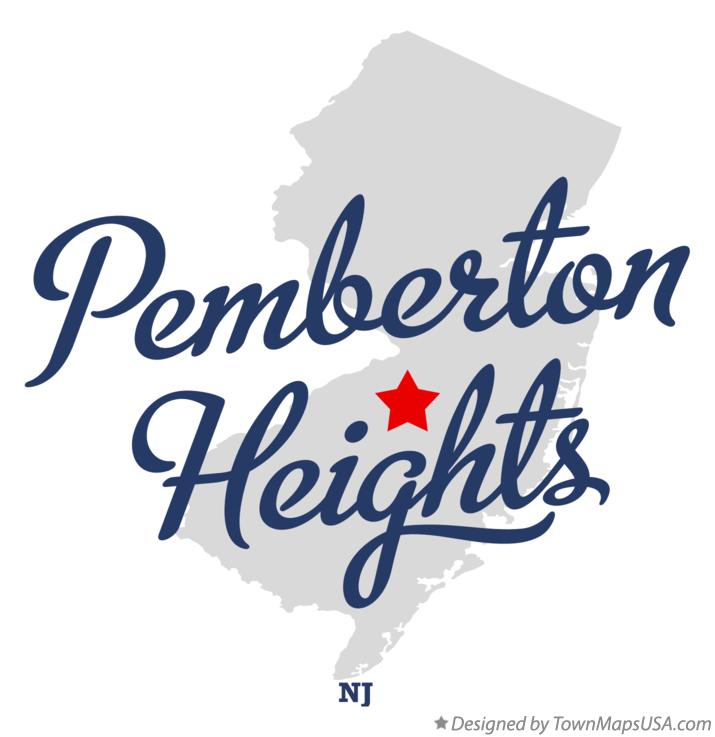 Map of Pemberton Heights New Jersey NJ