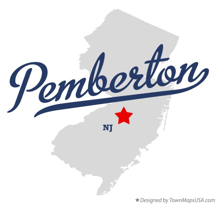 Map of Pemberton New Jersey NJ
