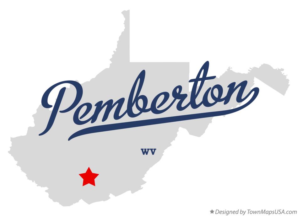 Map of Pemberton West Virginia WV