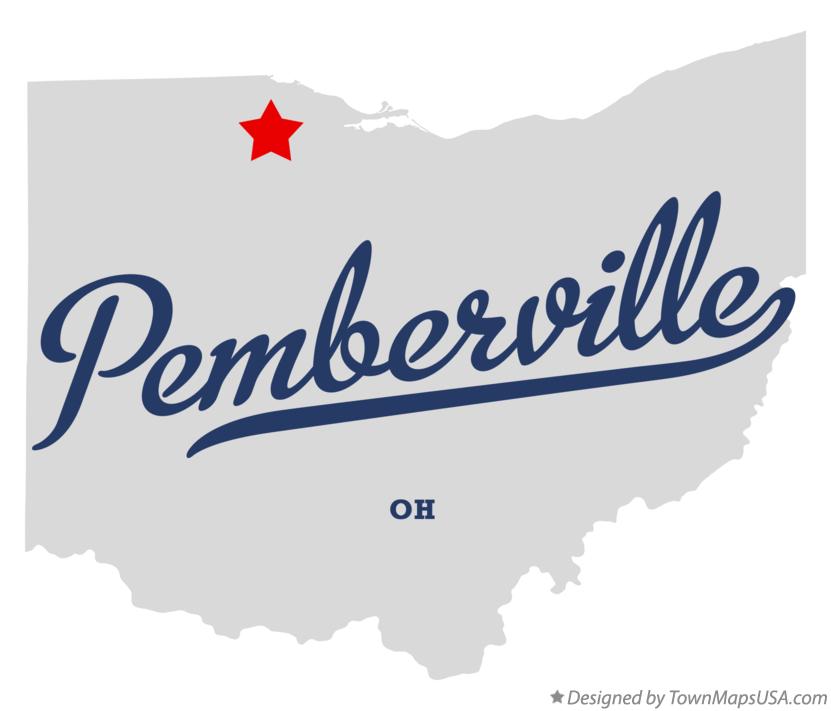 Map of Pemberville Ohio OH