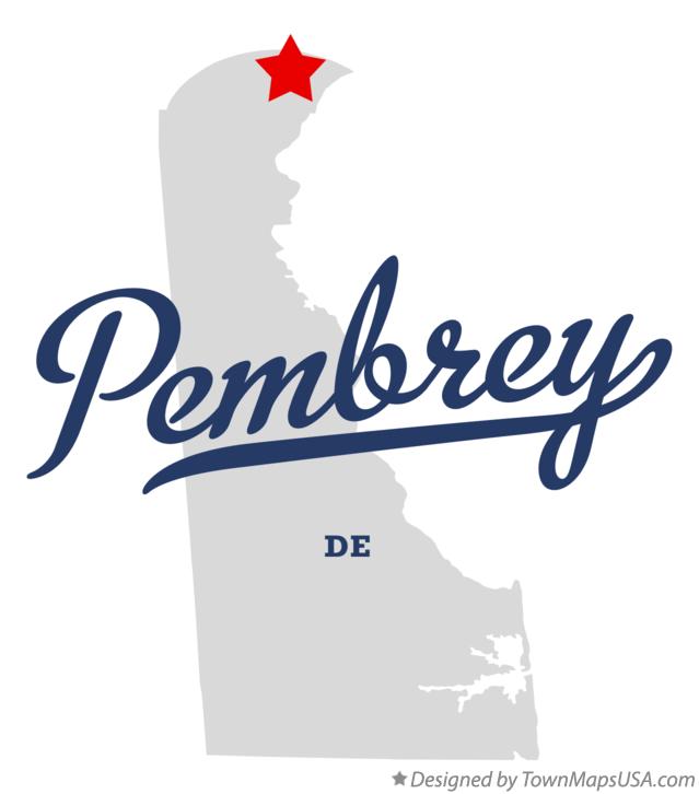 Map of Pembrey Delaware DE