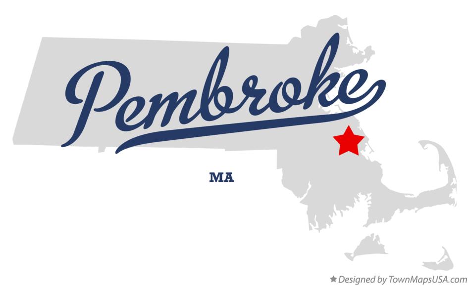 Map of Pembroke Massachusetts MA
