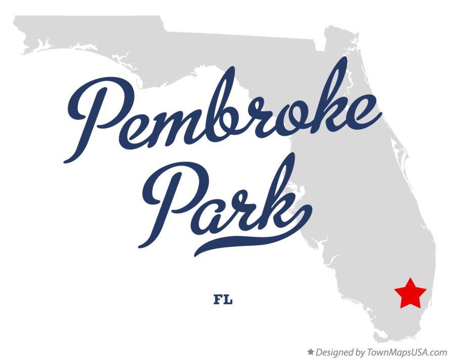 Map of Pembroke Park Florida FL