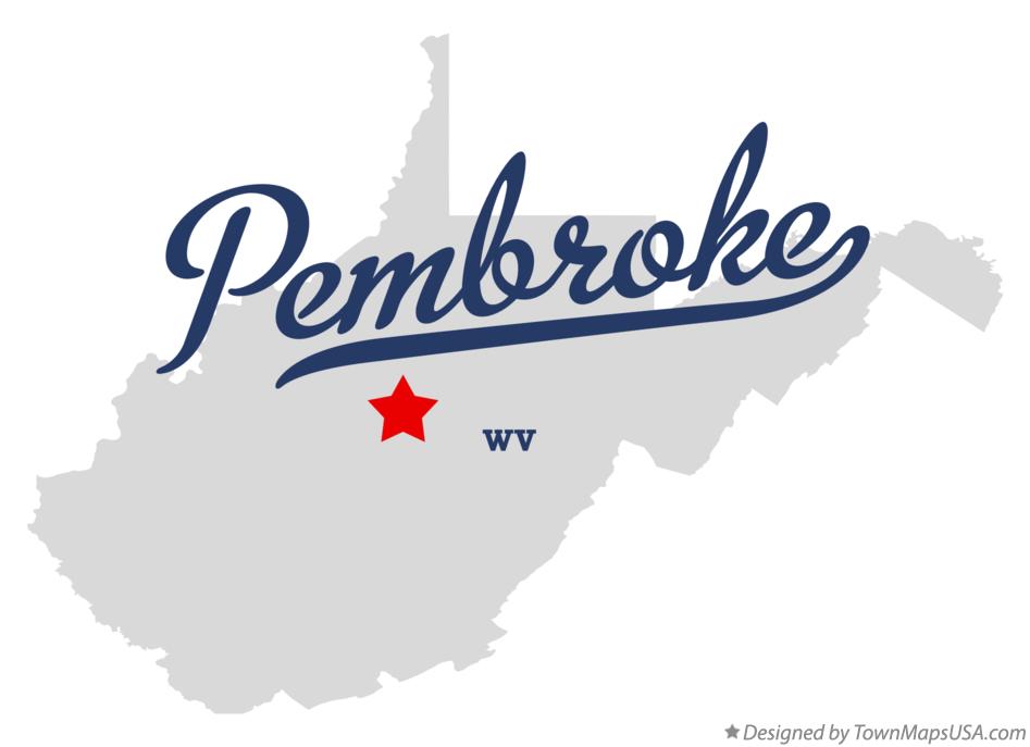 Map of Pembroke West Virginia WV