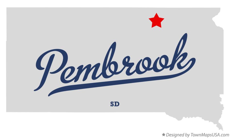 Map of Pembrook South Dakota SD