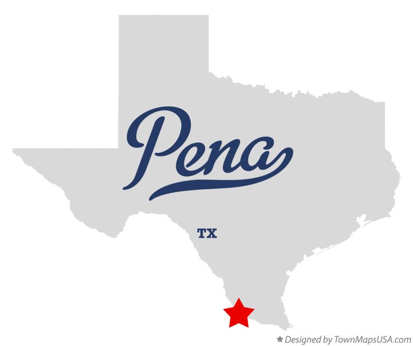 Map of Pena Texas TX