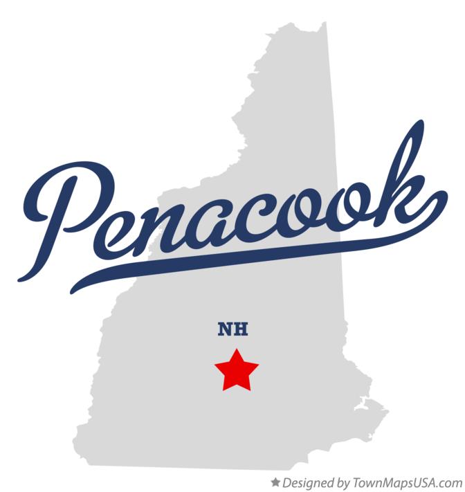 Map of Penacook New Hampshire NH