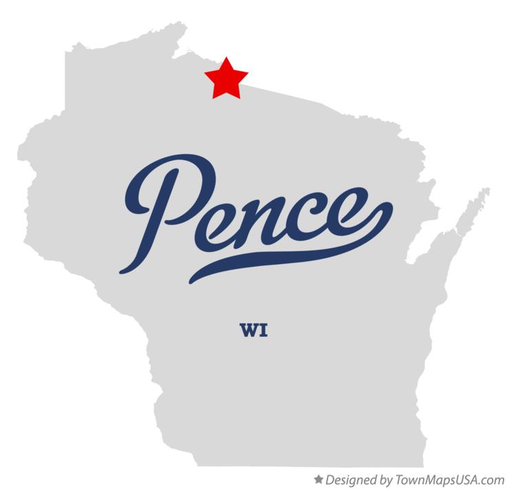 Map of Pence Wisconsin WI