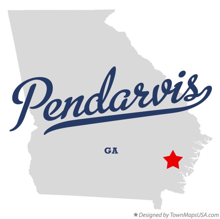 Map of Pendarvis Georgia GA