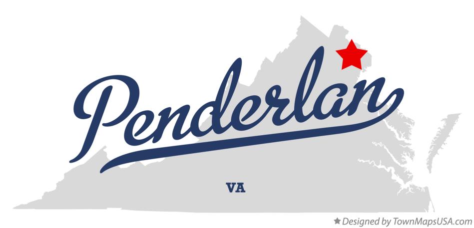 Map of Penderlan Virginia VA